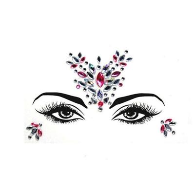 3 PC'S voorhoofd groene Masquerade make-up acryl gezicht sticker stijl: YT-35 3 PC'S voorhoofd groene Masquerade make-up acryl gezicht sticker stijl: YT-35