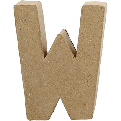 Creativ Company Letter papier-maché - w, 10cm