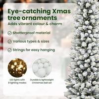 Kunstkerstboom met 300 LED Wit 240 cm PVC en Metaal en Plastic - thumbnail