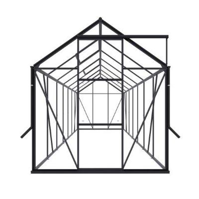 Tuinkas Kate V zwart 3 mm veiligheidsglas Royal Well - Royal well