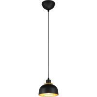 LED Hanglamp - Hangverlichting - Trion Palmo - E27 Fitting - 1-lichts - Rond - Mat Zwart - Aluminium - thumbnail