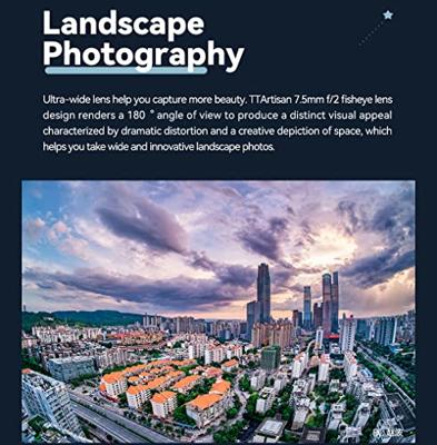 TTArtisan APS-C 7.5mm F/2.0 L Black