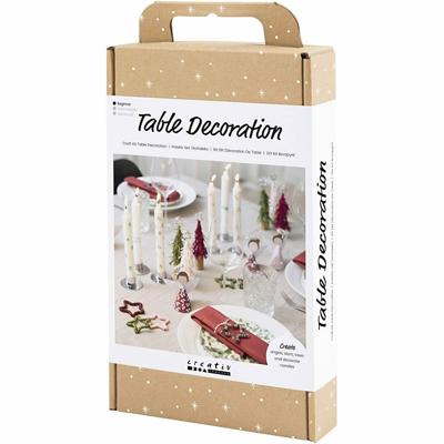 Creativ Company Hobbyset tafeldecoratie, engelen, kerstbomen, sterren, diverse kleuren, 1 doos Creativ Company Hobbyset tafeldecoratie, engelen, kerstbomen, sterren, diverse kleuren, 1 doos