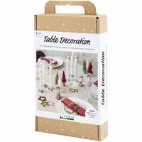 Creativ Company Hobbyset tafeldecoratie, engelen, kerstbomen, sterren, diverse kleuren, 1 doos - thumbnail