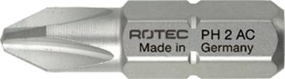 Rotec PRO Insertbit PH 1 L=25mm C 6,3 RVS - 10 stuks - 8001001