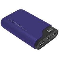 RealPower PB-7500C Powerbank 7500 mAh Li-ion USB, USB-C Navy-blauw Statusweergave - thumbnail
