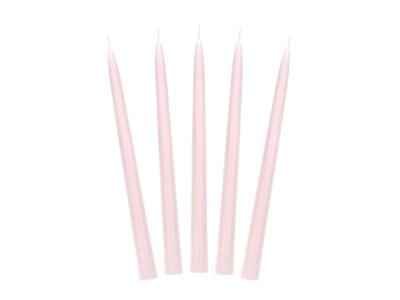 Dinerkaarsen Lichtroze Mat (10st)