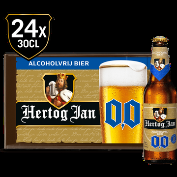 Hertog Jan 0.0% Alcoholvrij Bier Krat 24 x 300ML bij Jumbo