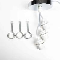 Triple Pendel voor Cotton Ball Lampen PVC (Grijs) - thumbnail