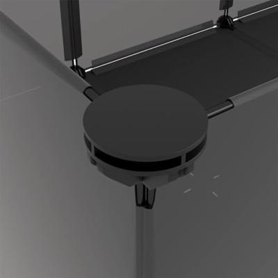 VidaXL Dierenhok klein 144x74x46,5 cm polypropeen en staal zwart