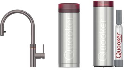 Quooker Flex met PRO3 boiler en CUBE reservoir 5-in-1-kraan gunmetal