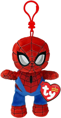 TY Beanie Babies Clip Marvel Knuffel Spiderman 12 cm