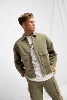 Couture Club Zip Through Cargo Jack Heren Groen - Maat M - Kleur: Groen | Soccerfanshop