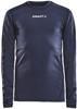 Craft 1906860 Pro Control Compression Tee LS JR - Navy - 122/128