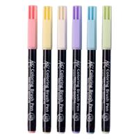 Sakura koi colouring brush pen set pastel, 6 kleuren - thumbnail