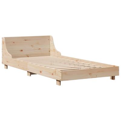 Bedframe zonder matras massief grenenhout 150x200 cm