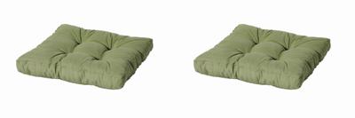 Kussen Florance lounge 60x60 Basic groen (2 stuks) Madison - Madison