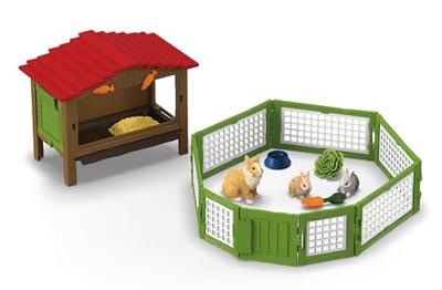 schleich FARM WORLD konijnenhok 42728