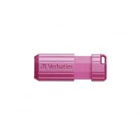 Verbatim USB DRIVE 2.0 PINSTRIPE USB-stick 128 GB Pink 49460 USB-A 2.0 - thumbnail