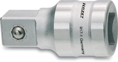 HAZET Verlengstuk 917-1 · 1/2 inch (12,5 mm) vierkant hol · 1/2 inch (12,5 mm) vierkant massief · Lengte: 45 mm