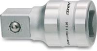 HAZET Verlengstuk 917-1 · 1/2 inch (12,5 mm) vierkant hol · 1/2 inch (12,5 mm) vierkant massief · Lengte: 45 mm - thumbnail