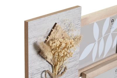 Fotolijsten DKD Home Decor 31 x 2,4 x 34 cm Kristal Natuurlijk Shabby Chic