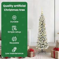 Kunstkerstboom met 150 LED Wit 120 cm PVC en Metaal en Plastic - thumbnail