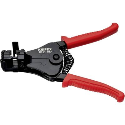 Knipex Afstriptang met precisie geslepen messen | Kunststof bekleed | Zwart gelakt | Lengte 180 mm - 12 21 180 EAN