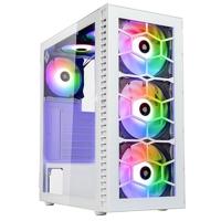 Kolink Observatory HF Glass Midi-tower PC-behuizing Wit 2 voorgeïnstalleerde LED-ventilators, 4 voorgeïnstalleerde LED-ventilators - thumbnail