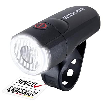 Axa Sigma aura 30 koplamp led 30 lux batterij zwart 15950 - thumbnail