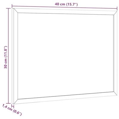 Magnetisch whiteboard met massief grenenhouten frame 40x30 cm Magnetisch whiteboard met massief grenenhouten frame 40x30 cm