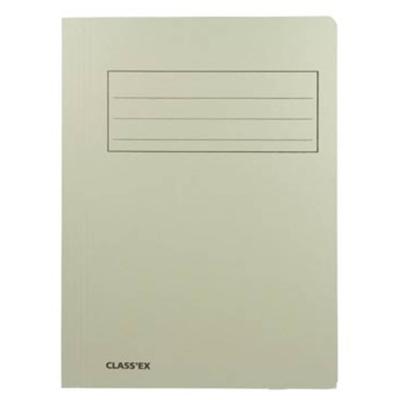 Class'ex dossiermap, 3 kleppen ft 23,7 x 32 cm (voor ft A4), grijs
