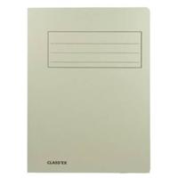 Class'ex dossiermap, 3 kleppen ft 23,7 x 32 cm (voor ft A4), grijs - thumbnail