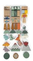 Small Foot - houten bouwblokken dino, 50dlg. - thumbnail