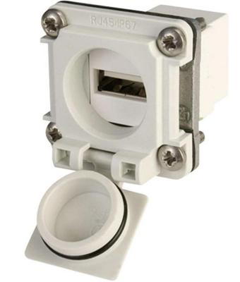 Telegärtner 100022951 USB-flensset variant 6 Koppeling, inbouw Lichtgrijs 1 stuk(s)