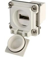 Telegärtner 100022951 USB-flensset variant 6 Koppeling, inbouw Lichtgrijs 1 stuk(s) - thumbnail