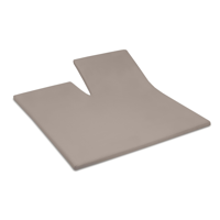 Cinderella single-split topper hoeslaken 160x200 taupe tot 15cm - thumbnail