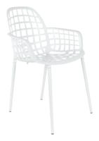 Zuiver Tuinstoel 'Albert Kuip' Aluminium, kleur Wit - thumbnail