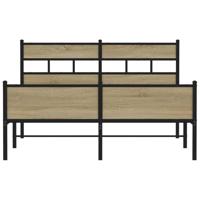 Bedframe zonder matras hout sonoma eikenkleurig 140x200 cm - thumbnail