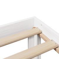 Bedframe met hoofdeinde zonder matras 90x200 cm wit - thumbnail