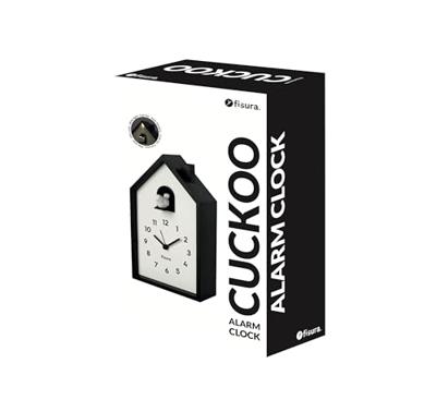 Koekoeksklok wekker - Zwart/wit