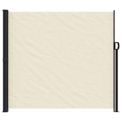 VidaXL Windscherm uittrekbaar 180x500 cm crèmekleurig