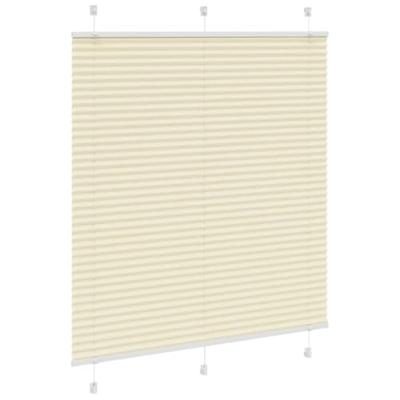 VidaXL Plissé rolgordijn 115x150cm stofbreedte 114,4cm polyester crème VidaXL Plissé rolgordijn 115x150cm stofbreedte 114,4cm polyester crème