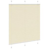VidaXL Plissé rolgordijn 115x150cm stofbreedte 114,4cm polyester crème - thumbnail