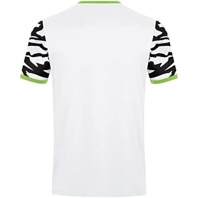 JAKO 4242K Shirt Animal Km Kids - Wit/Zwart/Fluogroen - 128
