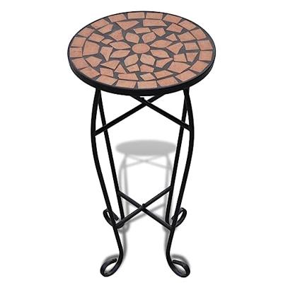 VidaXL Bijzeltafel mozaïek terracottakleurig
