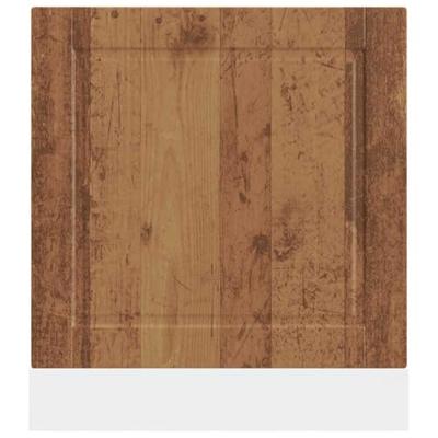 Vaatwaspaneel Porto 60x1,5x67 cm bewerkt hout oud houtkleurig