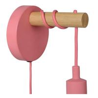 Lucide POLA - Wandlamp Kinderkamer - Ø 12 cm - 1xE27 - Roze - thumbnail
