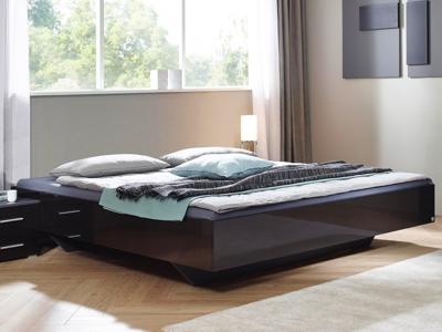 Bed IXANA 180x200 cm hoogglans grijs