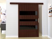 Schuifdeur CORWEL 106 cm wengue - thumbnail